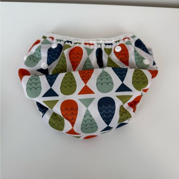 Beau & Belle Nageuret Infant Baby Toddler Reusable Swim Diaper Fish 0-36 months - Picture 3 of 6